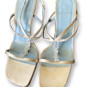 Vera Wang Gold Strappy Women's Sandals